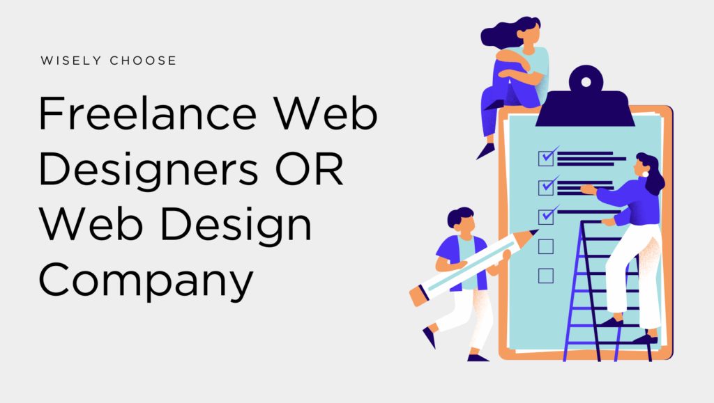 selection of web designer or freelancer